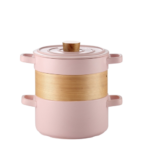 pink color 3 in 1 ceramic steamer