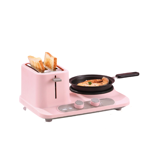 3 in 1 pink mini breakfast cooker