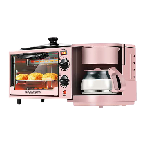 3 in 1 pink oven and coffee maker