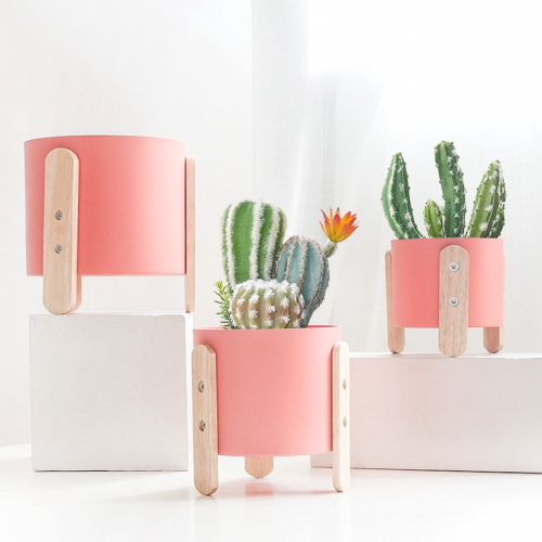pink korean style plant pot
