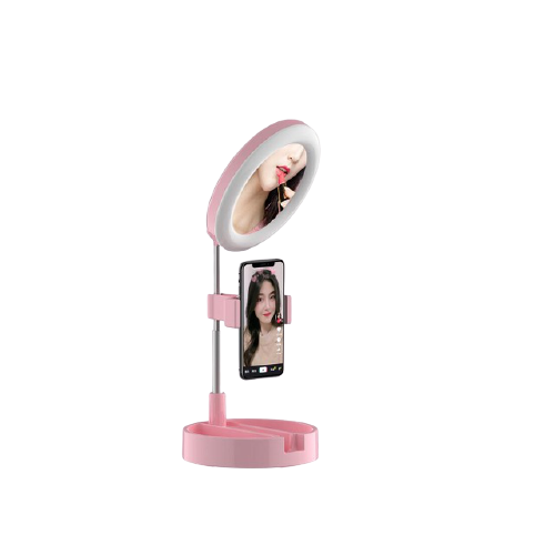 pink multipurpose selfie ring