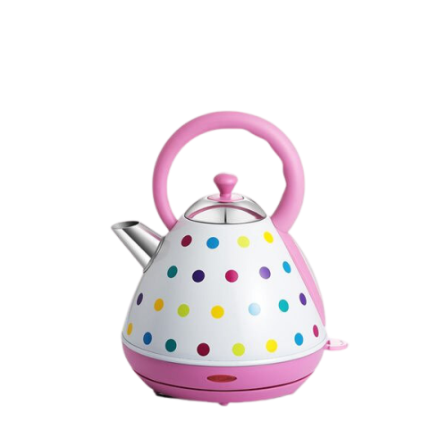 pink polka dot electric kettle