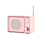 pink retro bluetooth speaker