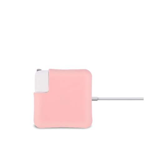 pink silicon cover for macbook adapter