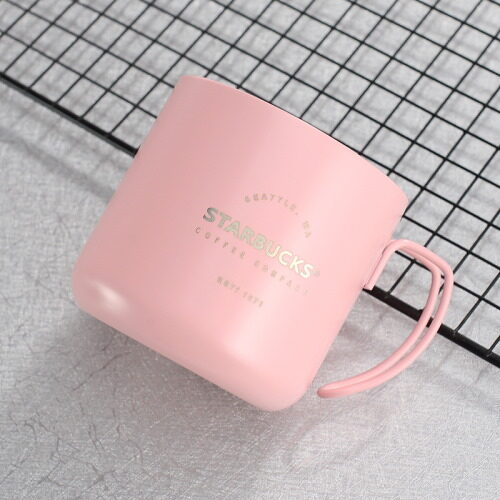 starbucks stainless steel mug pink color